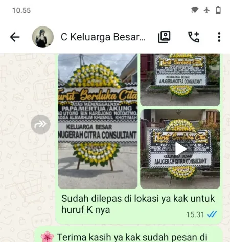 Pengiriman Papan Bunga Duka Cipondoh Makmur